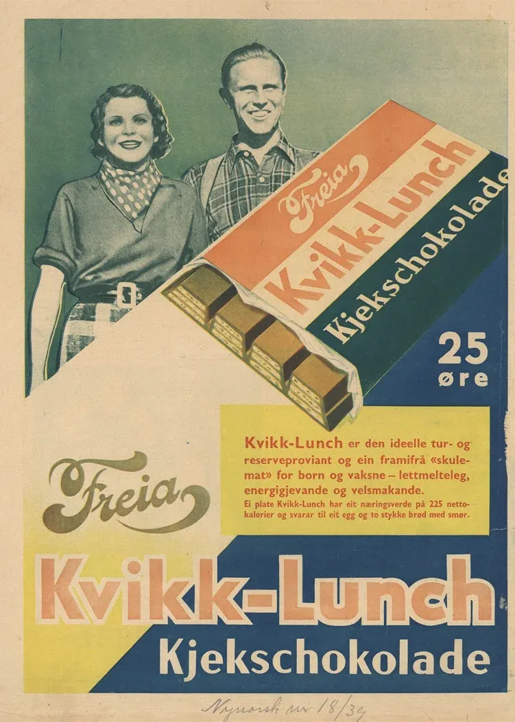Kvikk-Lunch advertisement from 1939.